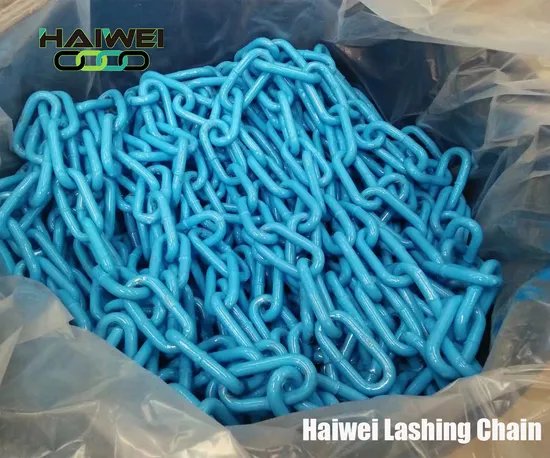 Plastic Coating 11mm G70 Alloy Steel Binding Chain 