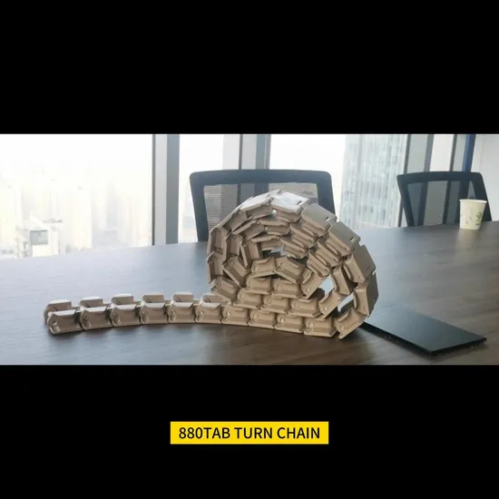 880tab Turning Chain 880 Thermoplastic Flat Top Chain 880 Plastic Chain Plate 880 Conveyor Chain 