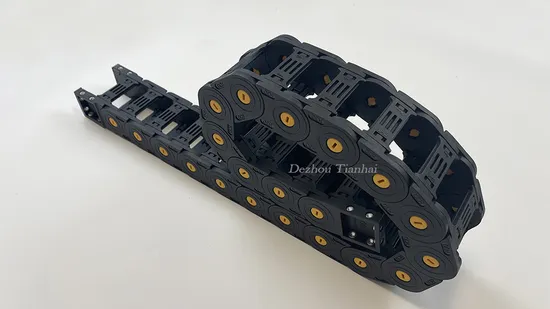 Factory Direct Sale of Enclosed Plastic Cable Drag Chain for CNC Machine Tool Cable Protection 